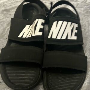 Nike Kids Black and White Sandals